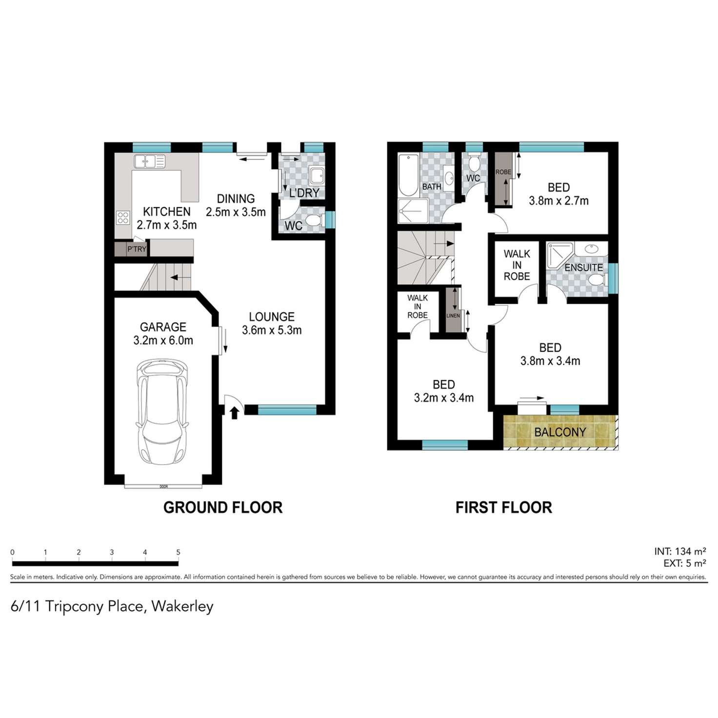 Floorplan of Homely townhouse listing, 6/11 Tripcony Place, Wakerley QLD 4154