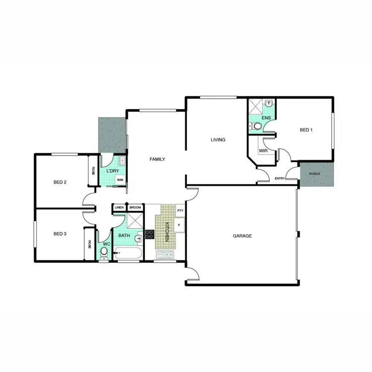 Floorplan of Homely house listing, 22 Polwarth Circuit, Dunlop ACT 2615