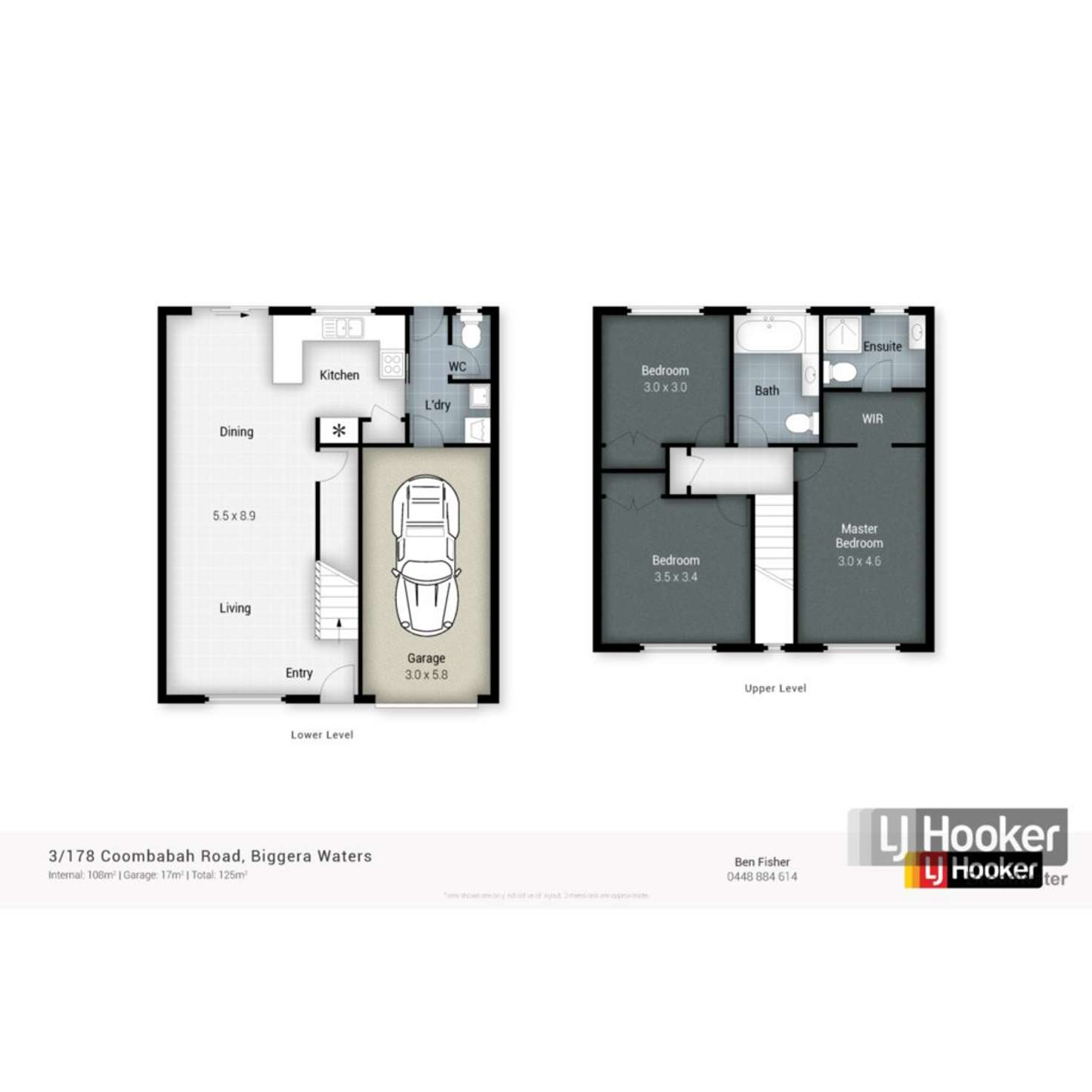Floorplan of Homely townhouse listing, 3/178 Coombabah Road, Biggera Waters QLD 4216