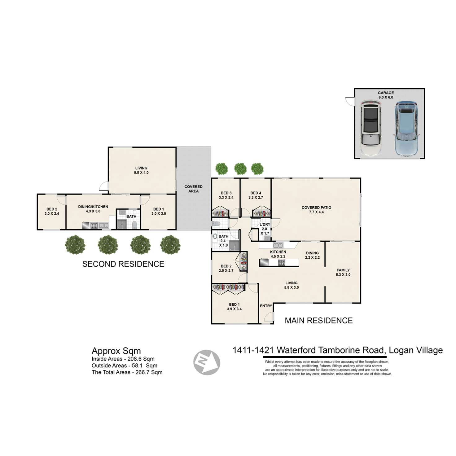 Floorplan of Homely house listing, 1411-1421 Waterford Tamborine Road, Logan Village QLD 4207