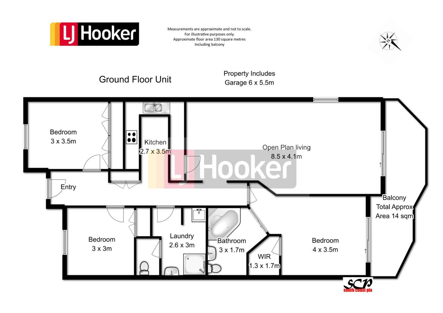 Floorplan of Homely apartment listing, 5/272 - 276 Beach Road, Batehaven NSW 2536