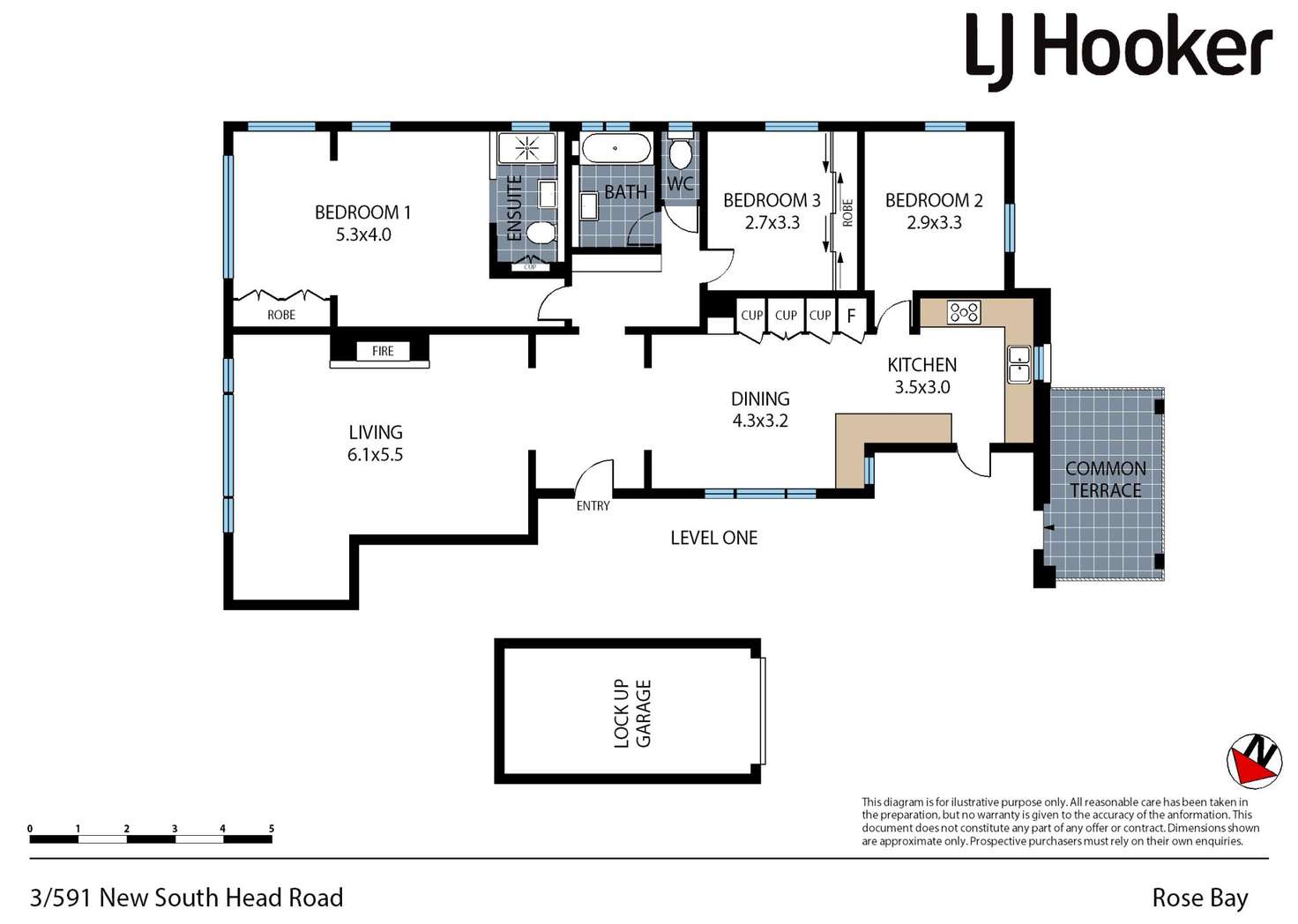 Floorplan of Homely apartment listing, 3/591 New South Head Road, Rose Bay NSW 2029