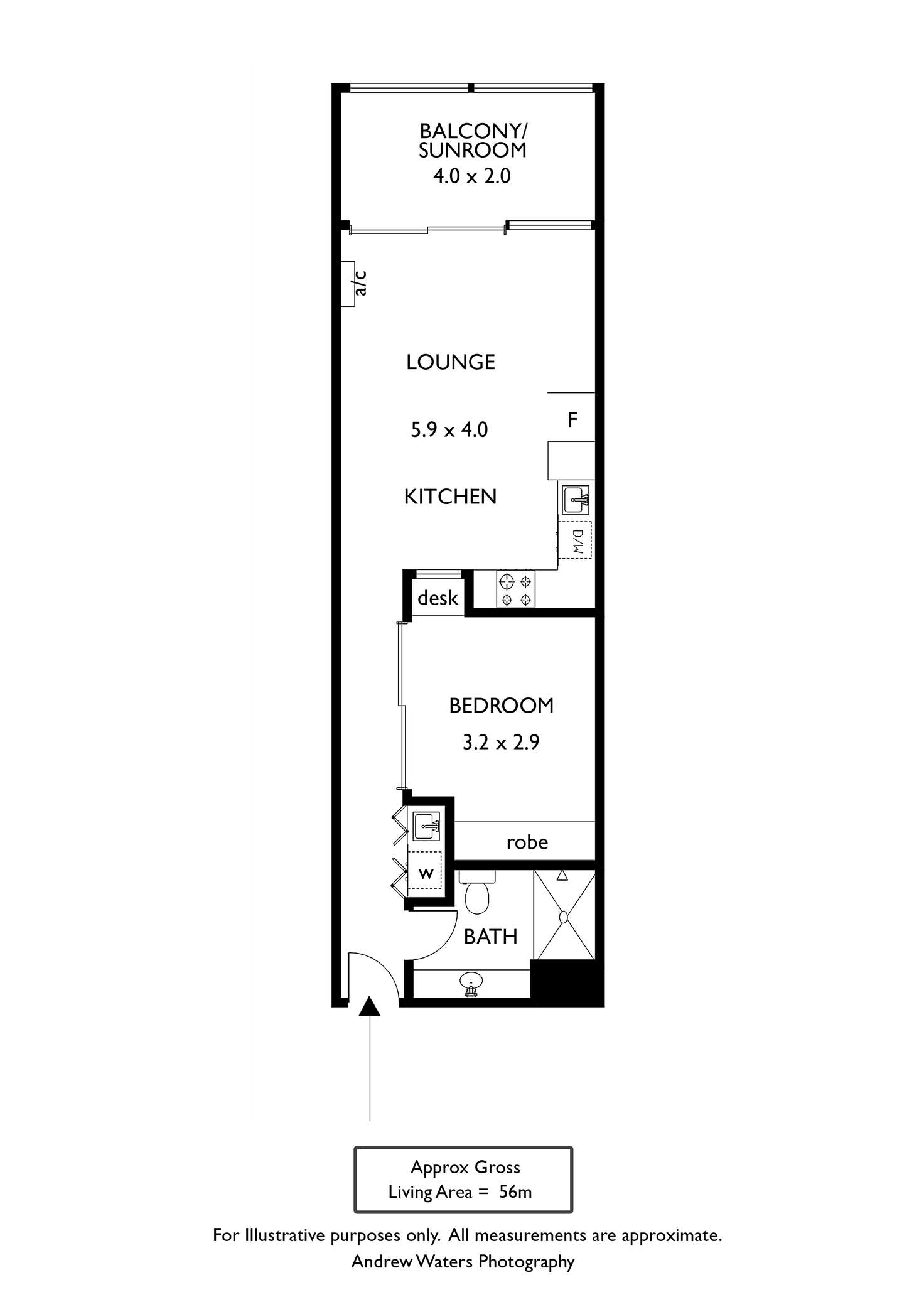 Floorplan of Homely apartment listing, 505/185 Morphett Street, Adelaide SA 5000