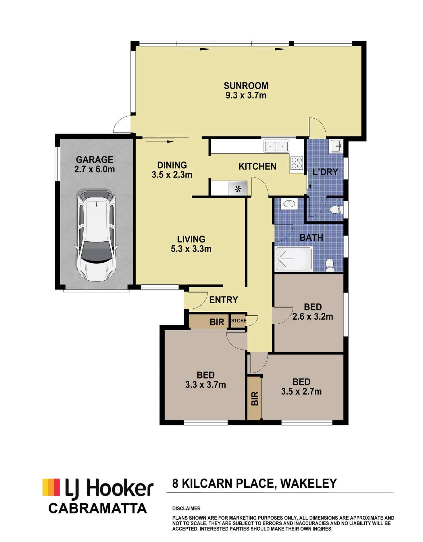 Floorplan of Homely house listing, 8 Kilcarn Place, Wakeley NSW 2176