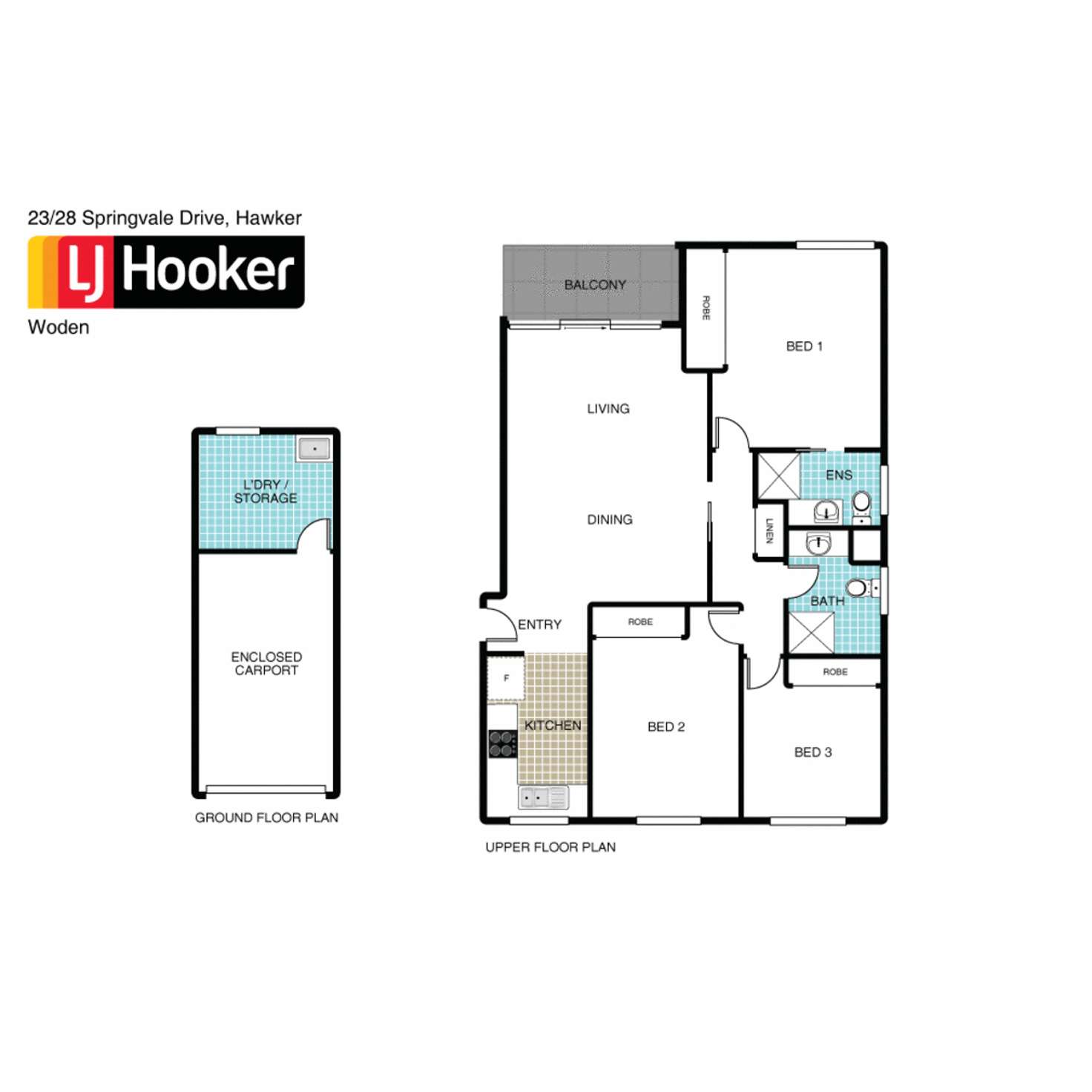 Floorplan of Homely unit listing, 23/28 Springvale Drive, Hawker ACT 2614