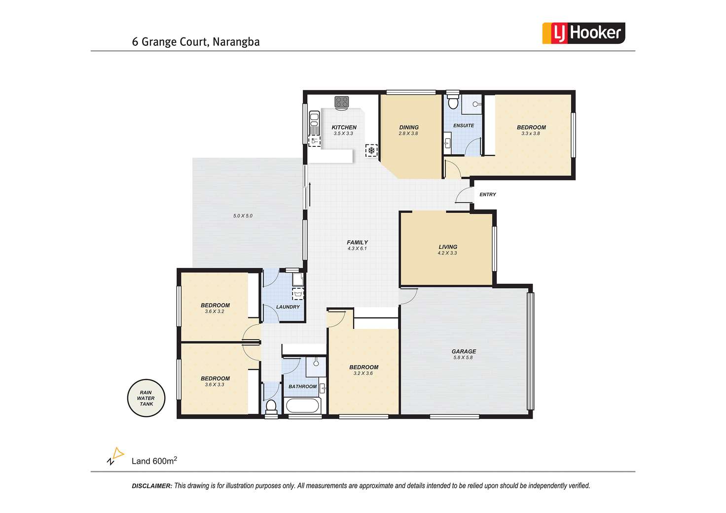 Floorplan of Homely house listing, 6 Grange Court, Narangba QLD 4504