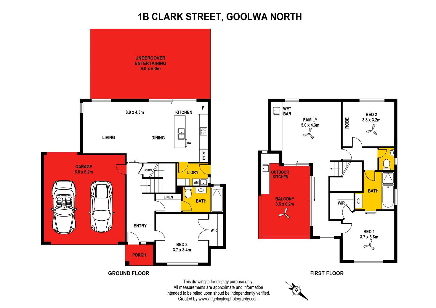 Floorplan of Homely house listing, 1B Clark Street, Goolwa SA 5214