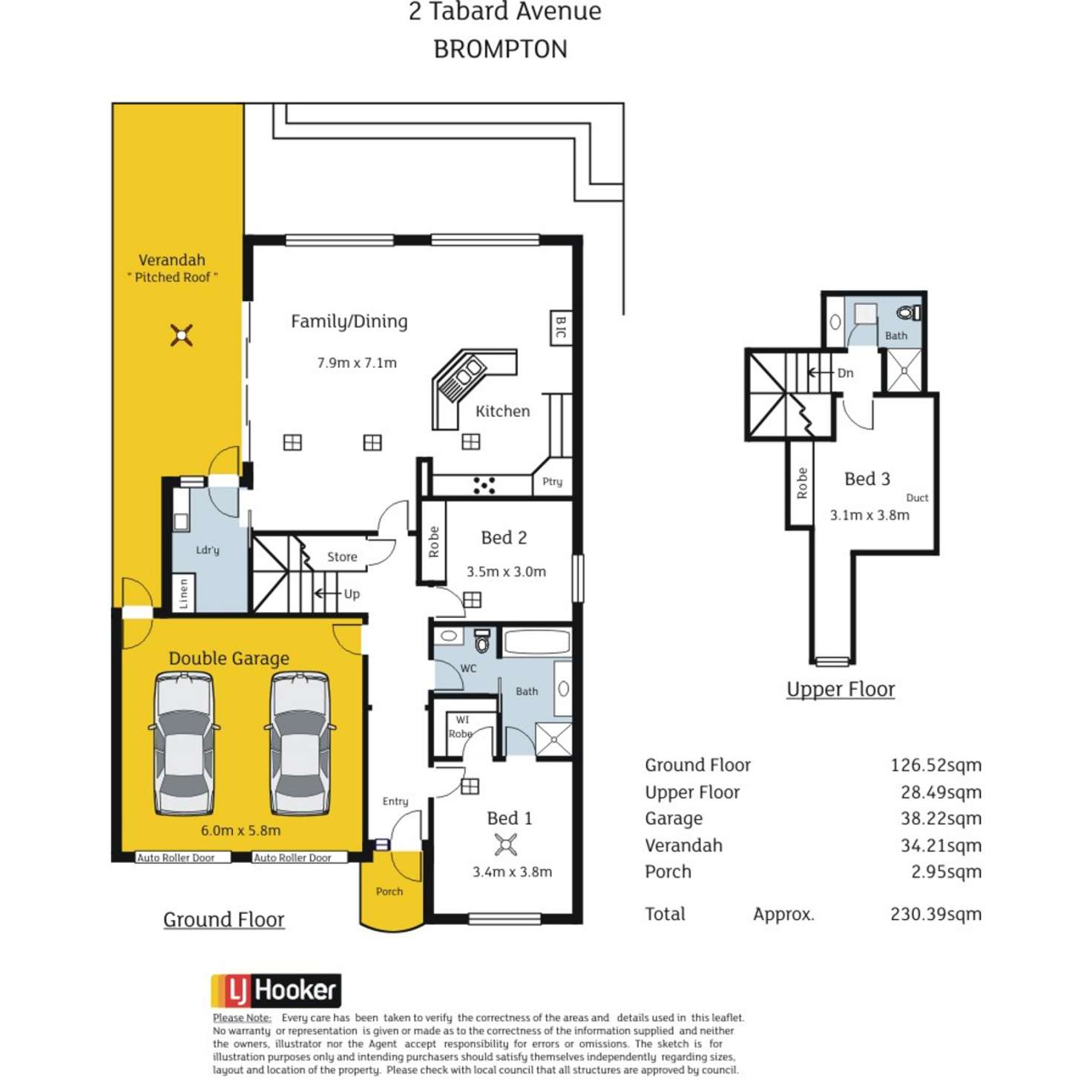 Floorplan of Homely house listing, 2 Tabard Avenue, Brompton SA 5007