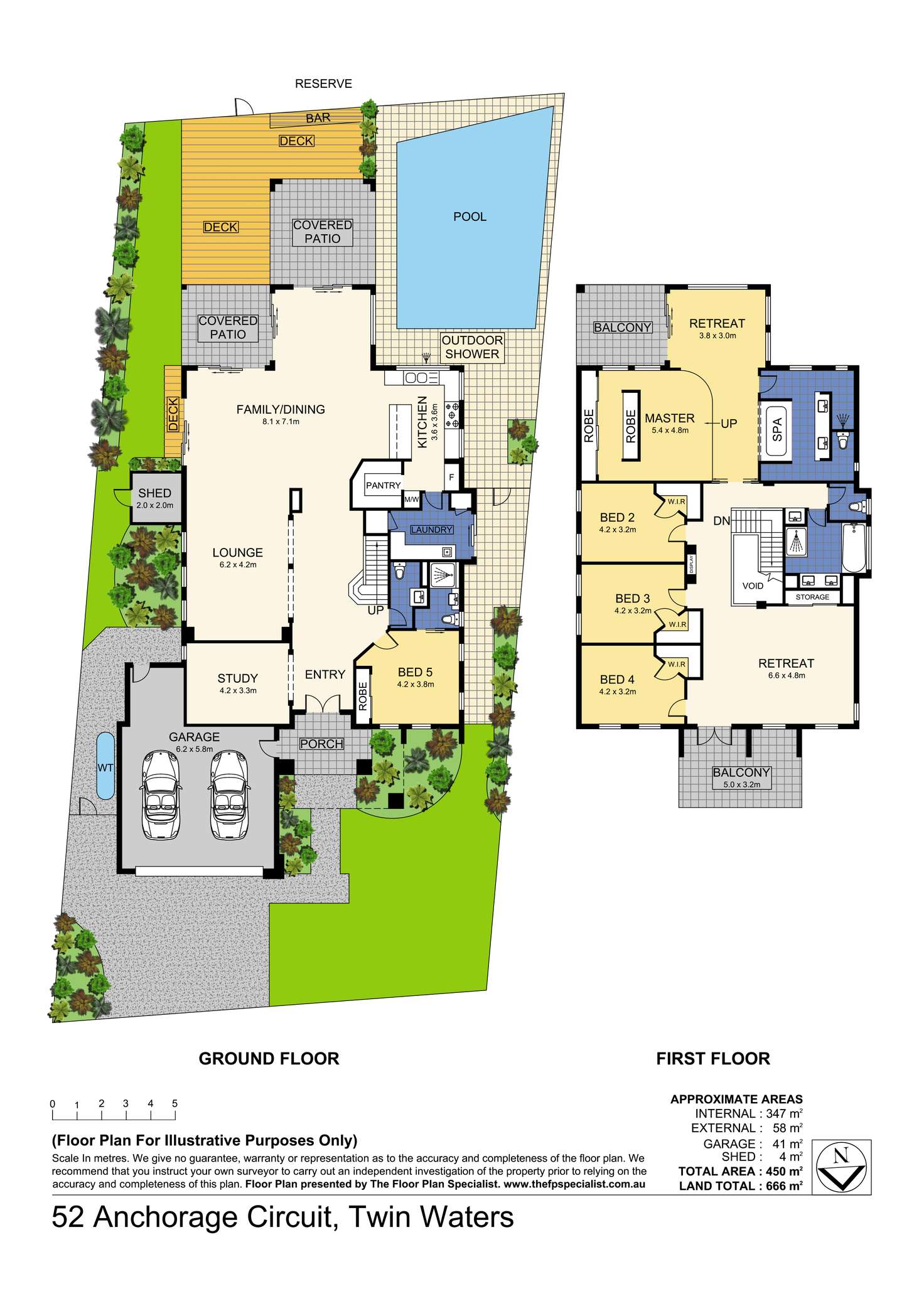 Floorplan of Homely house listing, 52 Anchorage Circuit, Twin Waters QLD 4564
