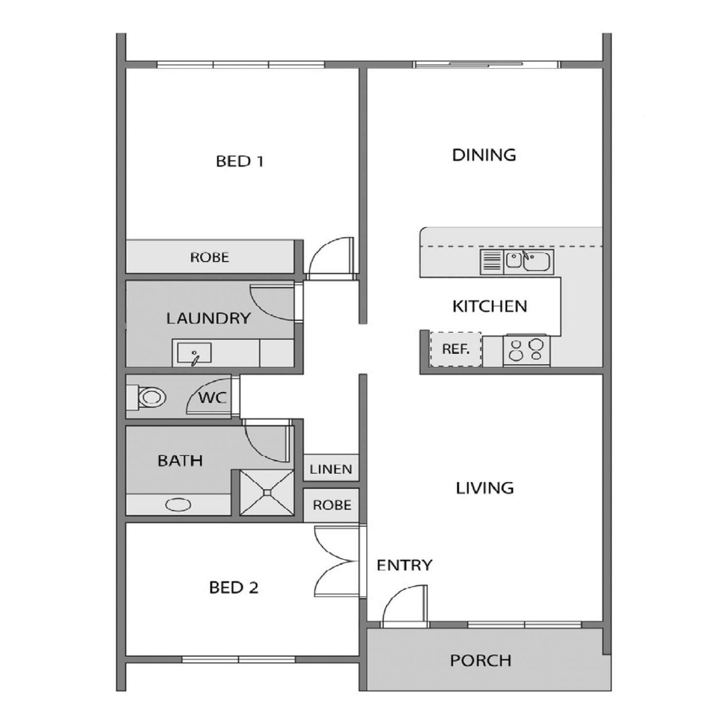 Floorplan of Homely retirement listing, 5/177 Badimara Street, Fisher ACT 2611