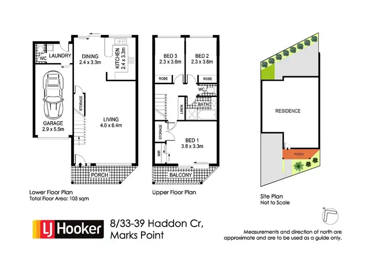 Floorplan of Homely townhouse listing, 8/33-39 Haddon Crescent, Marks Point NSW 2280