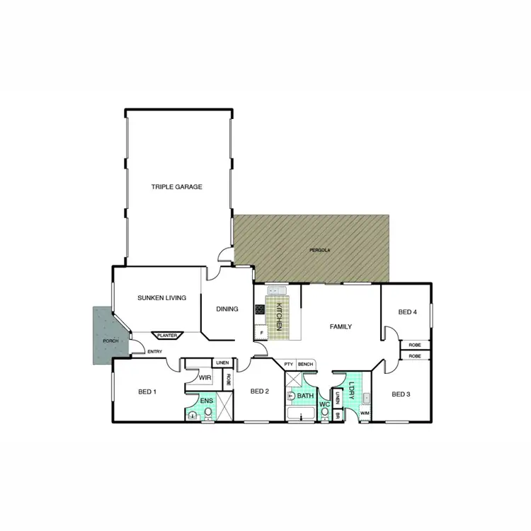 Floorplan of Homely house listing, 58 Marchant Circuit, Dunlop ACT 2615