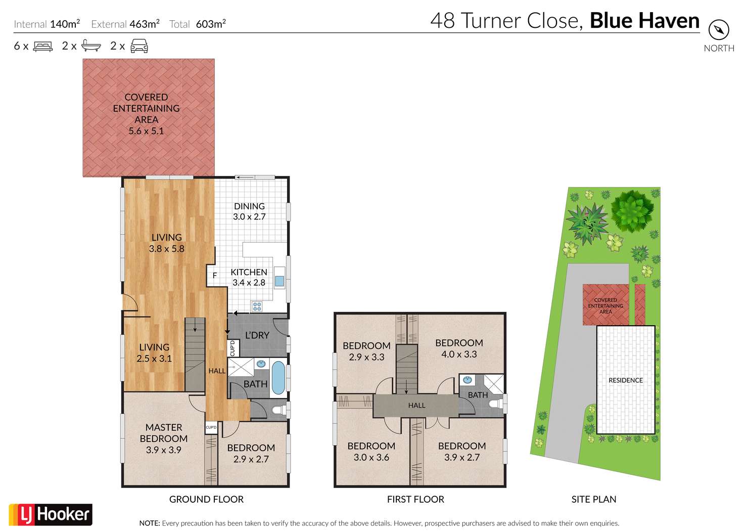 Floorplan of Homely house listing, 48 Turner Close, Blue Haven NSW 2262