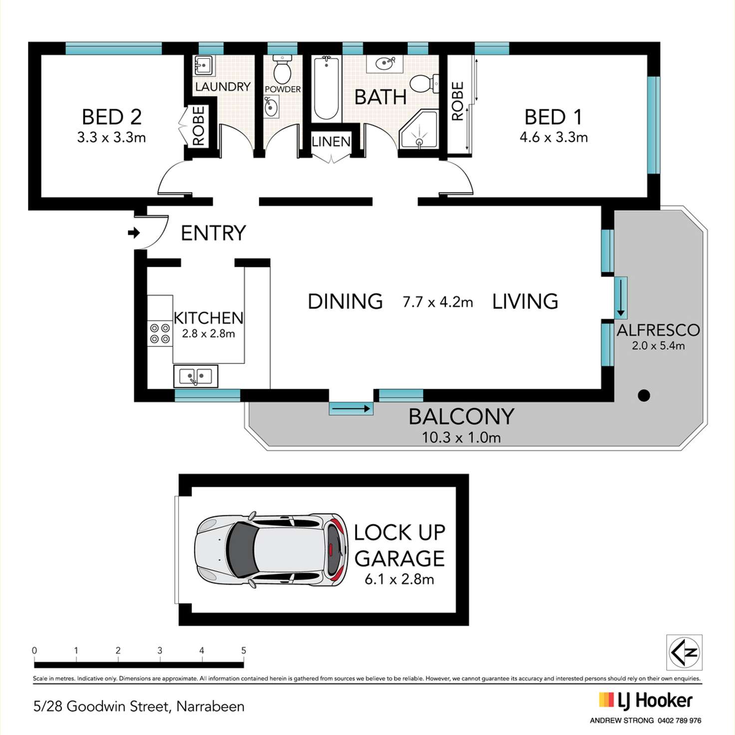 Floorplan of Homely apartment listing, 5/28 Goodwin Street, Narrabeen NSW 2101