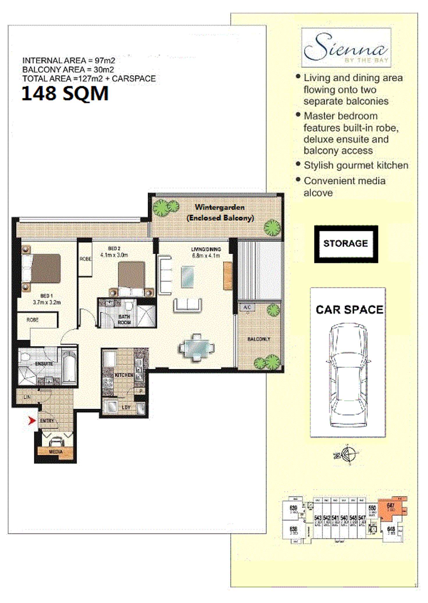 Floorplan of Homely unit listing, 847/2 Marquet Street, Rhodes NSW 2138