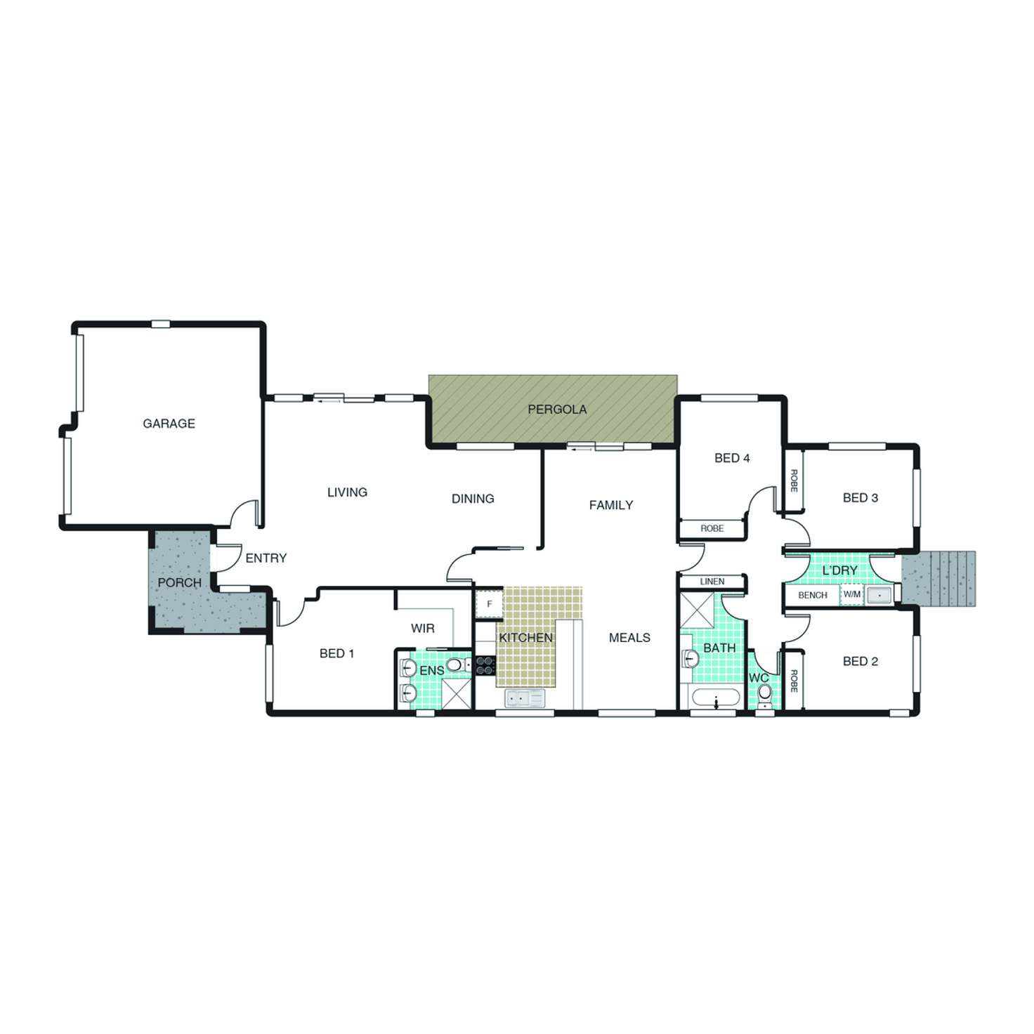 Floorplan of Homely house listing, 44 Hattersley Court, Nicholls ACT 2913