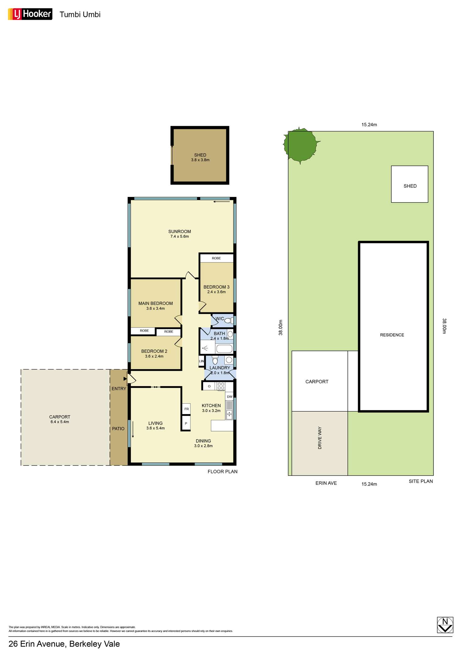 Floorplan of Homely house listing, 26 Erin Ave, Berkeley Vale NSW 2261