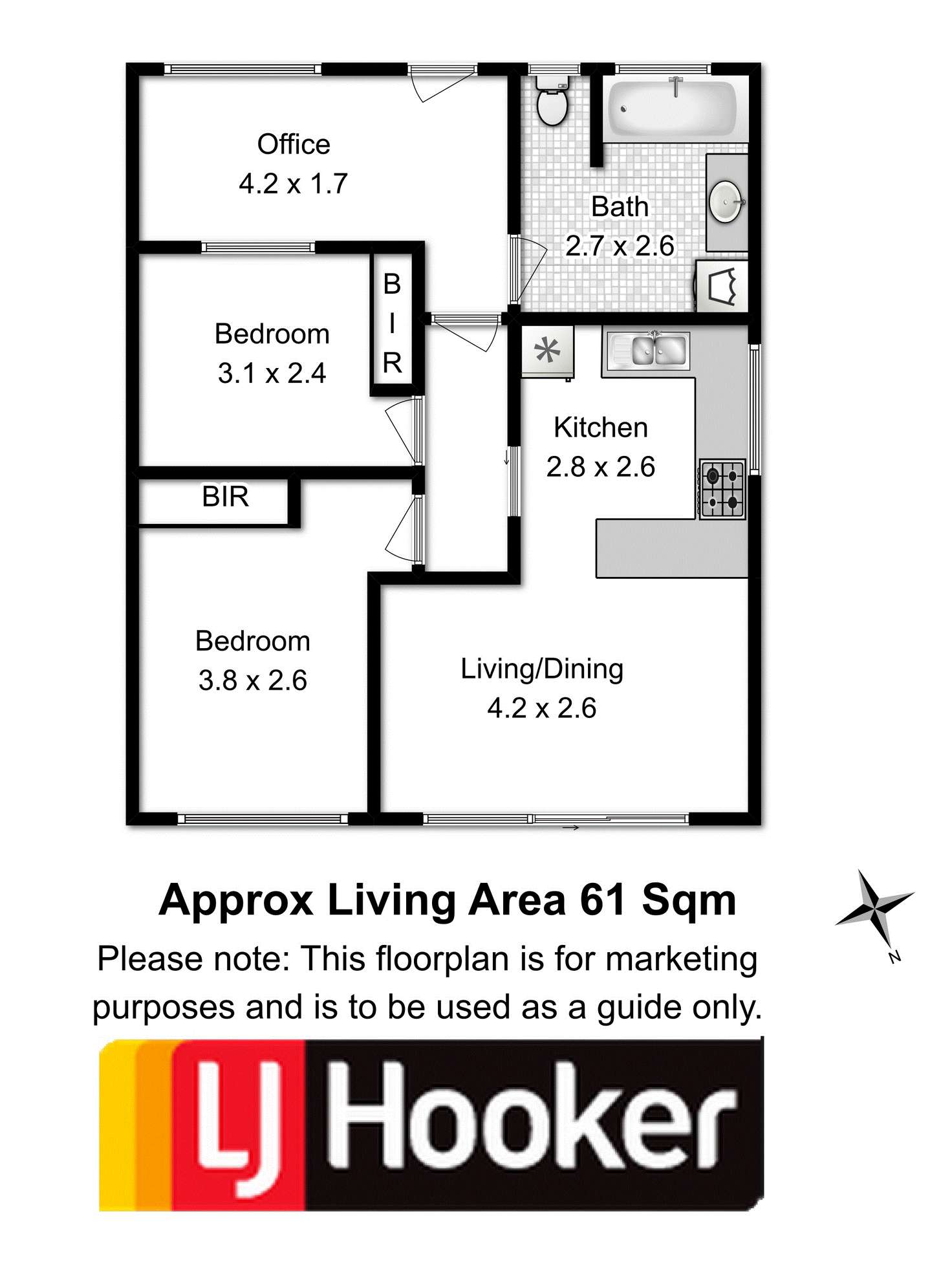 Floorplan of Homely house listing, Unit 15/78 Box Hill Road, Claremont TAS 7011