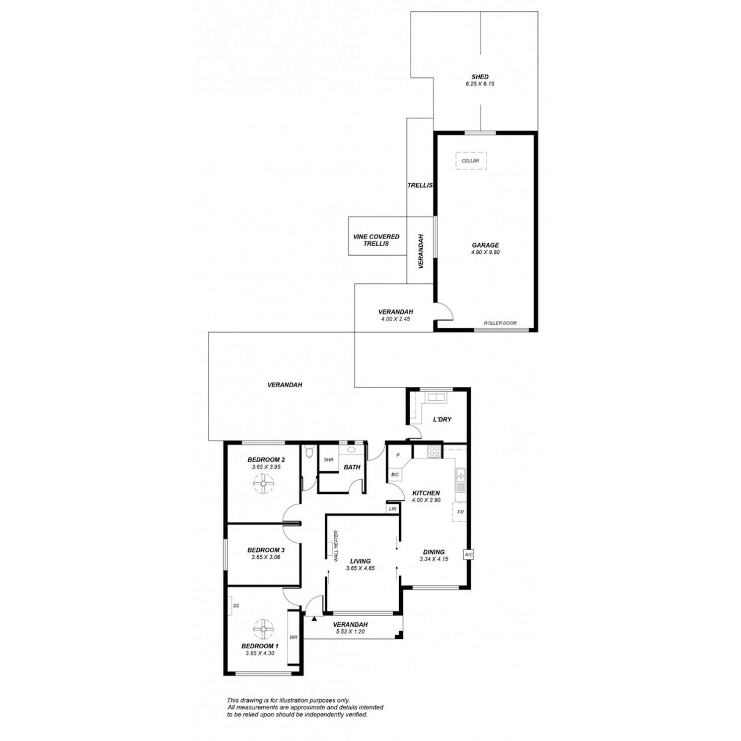 Floorplan of Homely house listing, 16 Cresdee Road, Campbelltown SA 5074