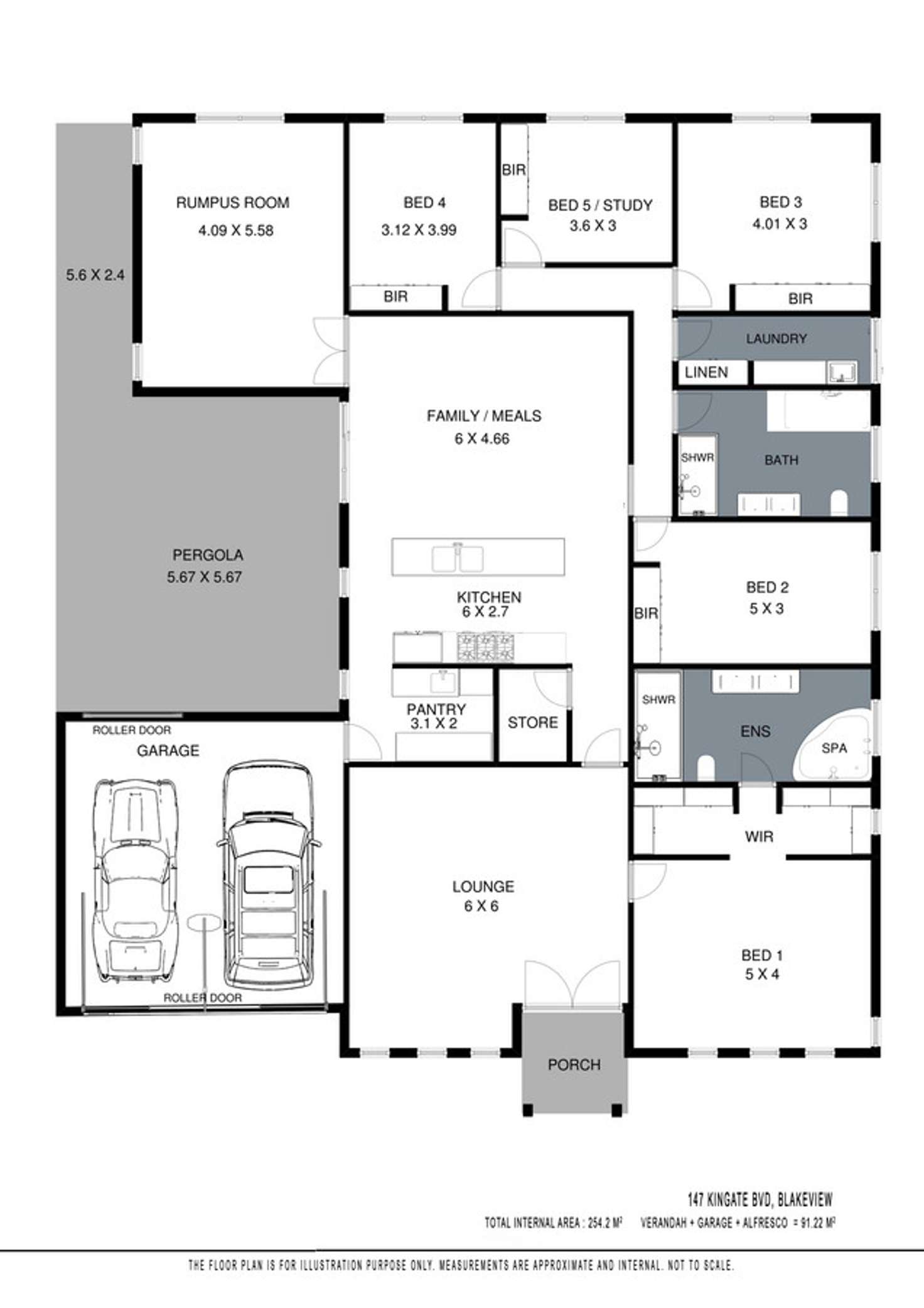 Floorplan of Homely house listing, 147 Kingate Boulevard, Blakeview SA 5114