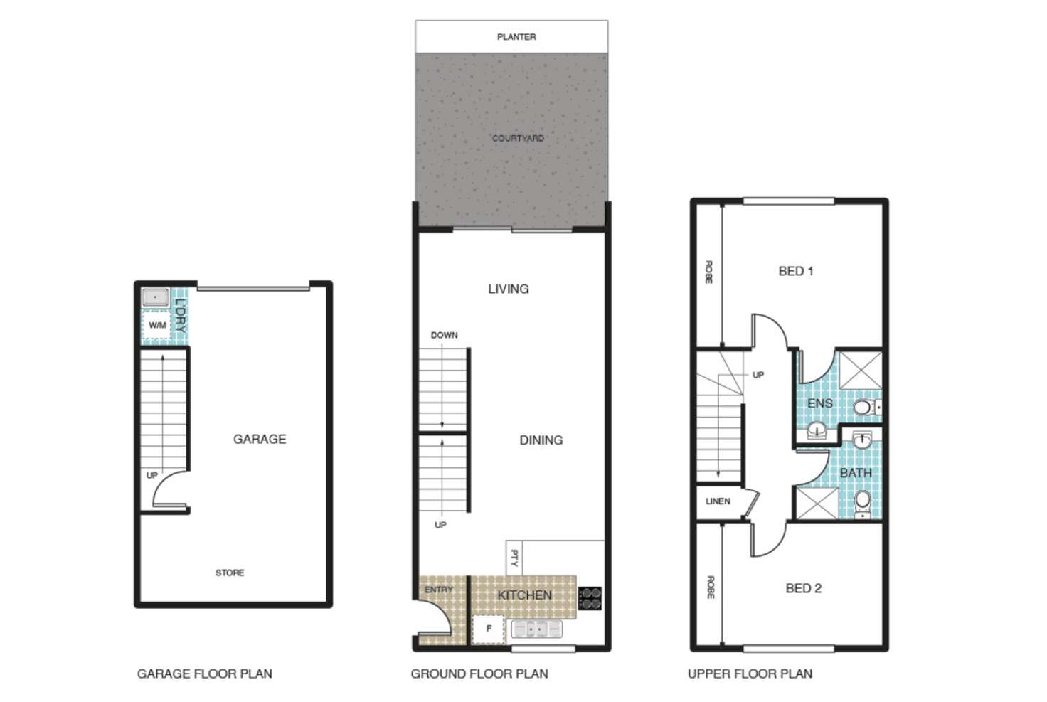 Floorplan of Homely townhouse listing, 15/62 Whitrod Avenue, Casey ACT 2913