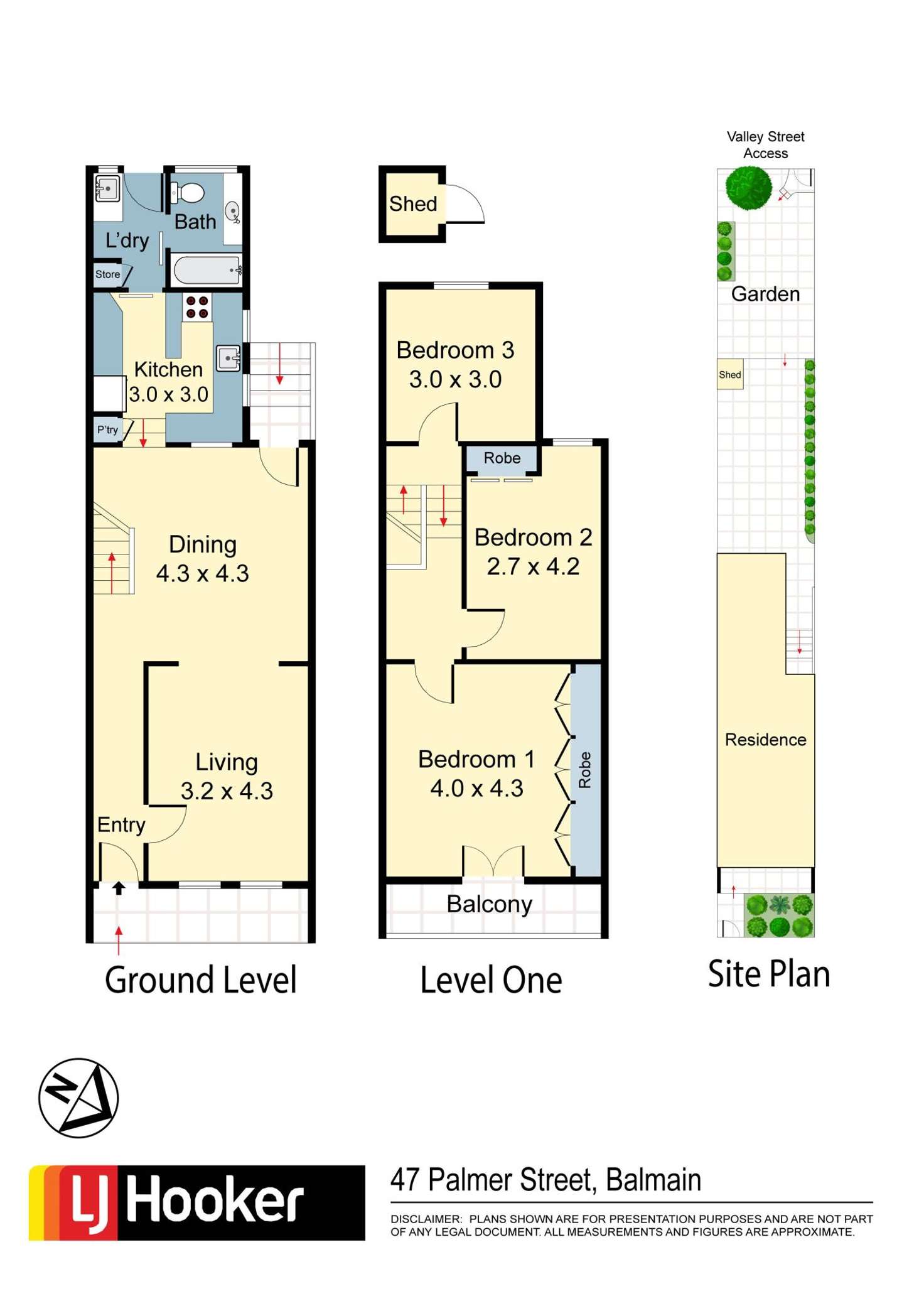 Floorplan of Homely terrace listing, 47 Palmer Street, Balmain NSW 2041