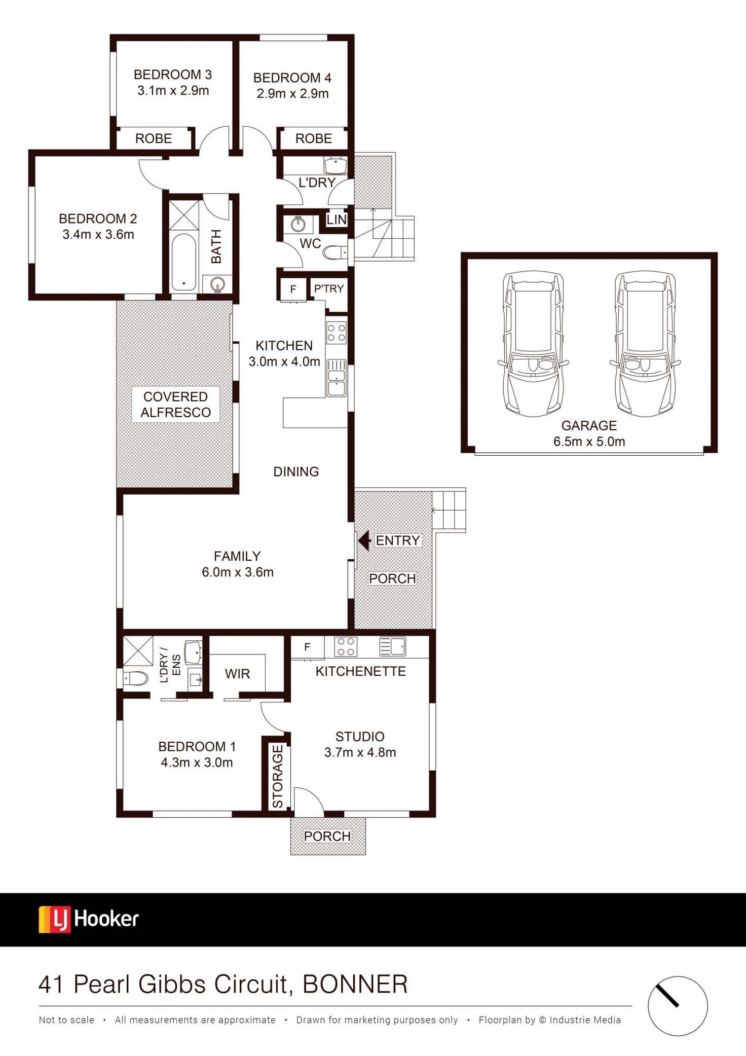 Floorplan of Homely house listing, 41 Pearl Gibbs Circuit, Bonner ACT 2914