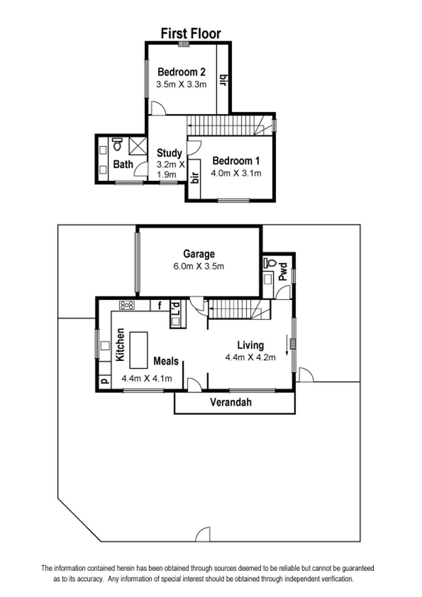 Floorplan of Homely townhouse listing, 205 Broadway, Reservoir VIC 3073