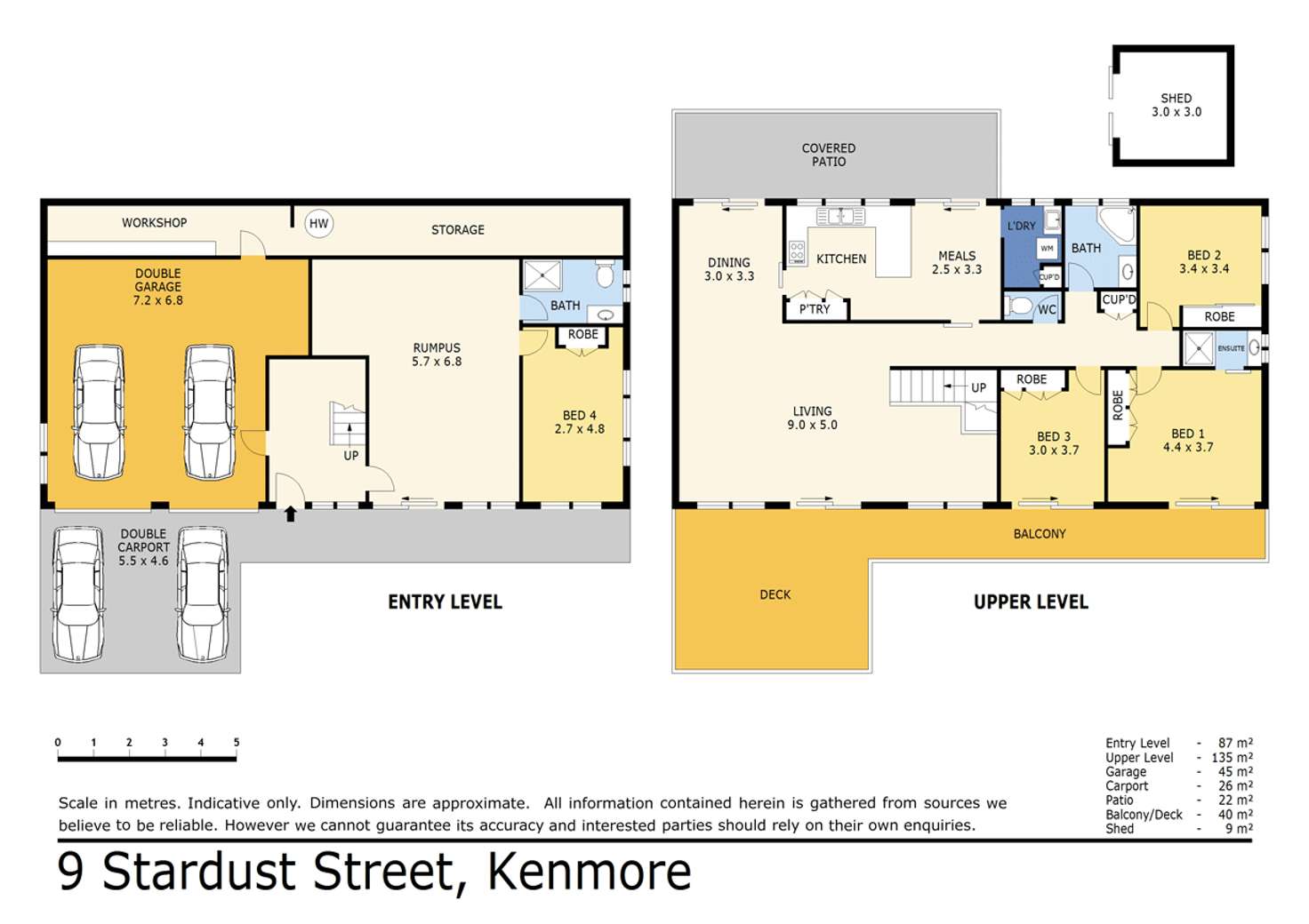 Floorplan of Homely house listing, 9 Stardust Street, Kenmore QLD 4069