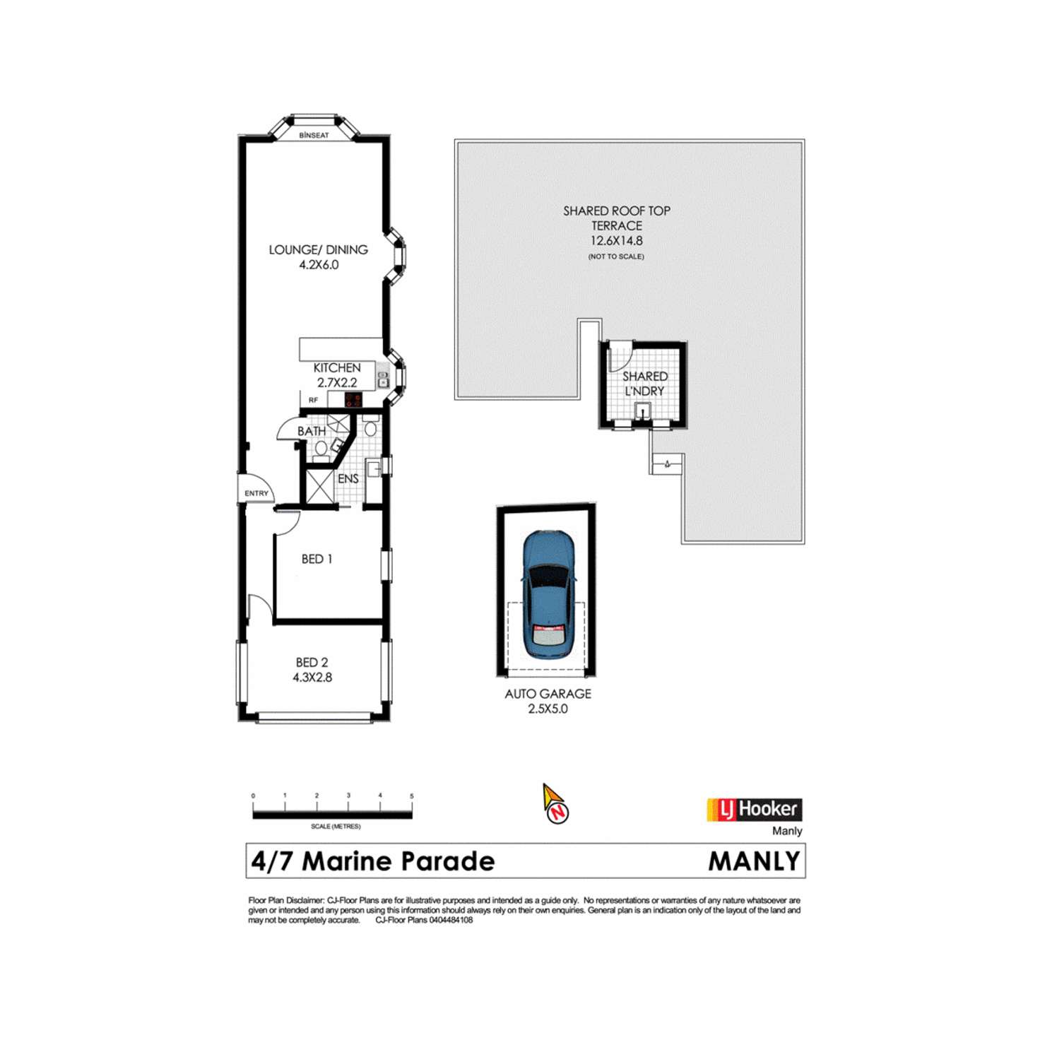 Floorplan of Homely apartment listing, 4/7 Marine Parade, Manly NSW 2095