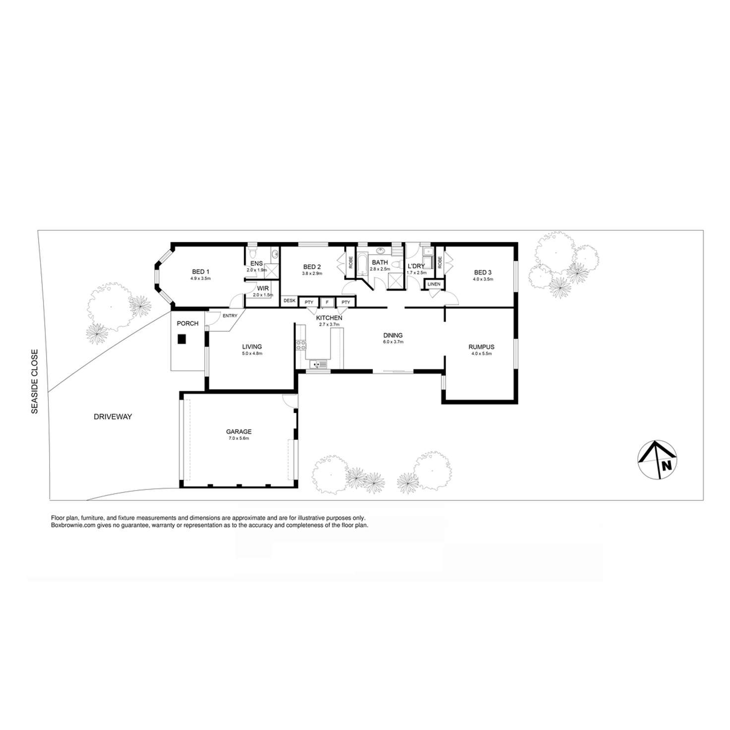 Floorplan of Homely house listing, 17 Seaside Close, Seabrook VIC 3028