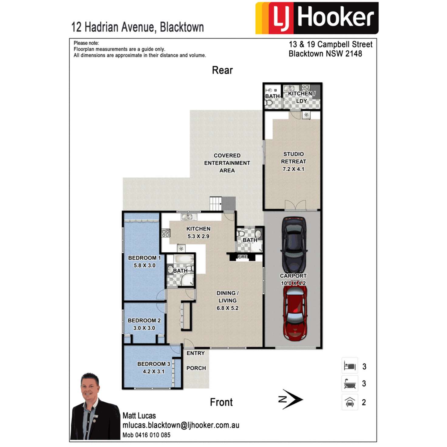 Floorplan of Homely house listing, 12 Hadrian Avenue, Blacktown NSW 2148