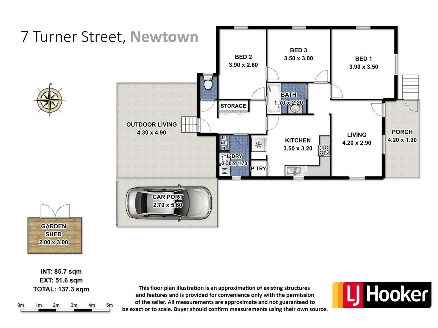 Floorplan of Homely house listing, 7 Turner Street, Newtown QLD 4350