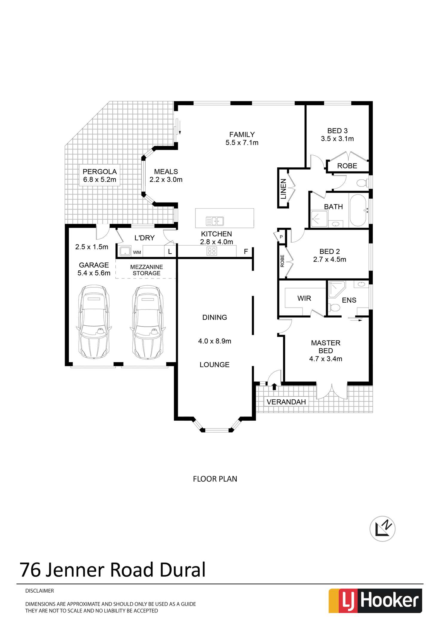 Floorplan of Homely house listing, 76 Jenner Road, Dural NSW 2158