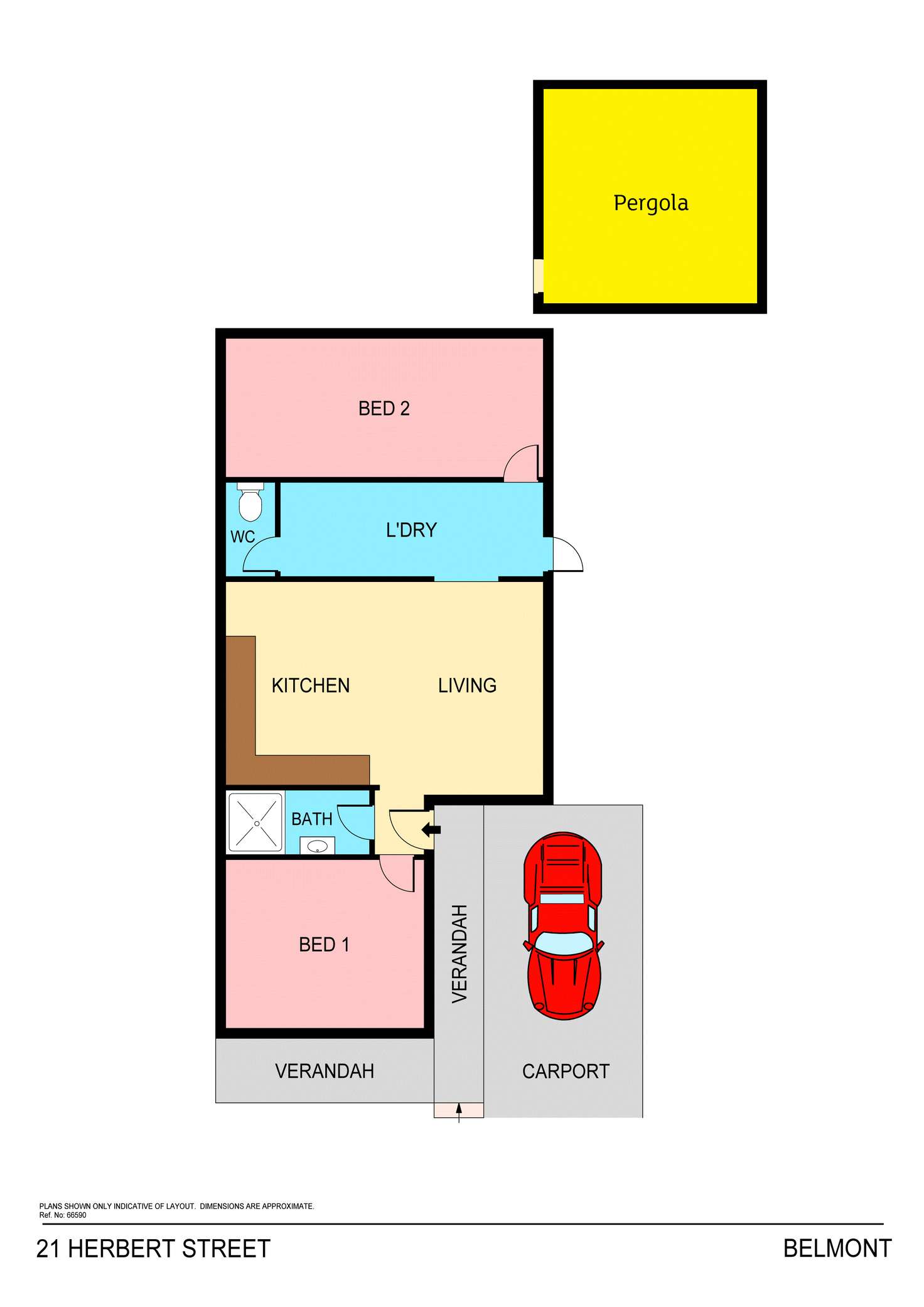 Floorplan of Homely house listing, 21 Herbert Street, Belmont NSW 2280