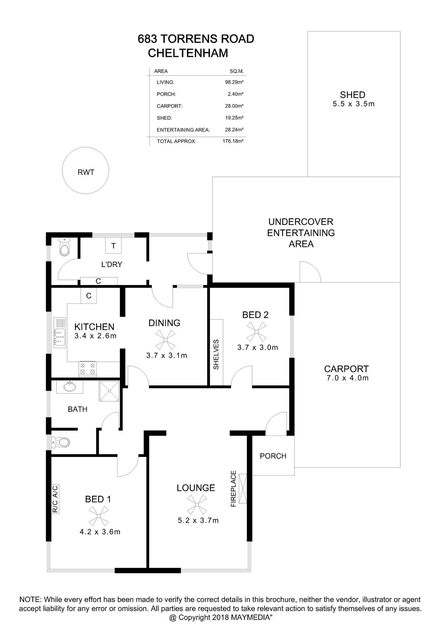 Floorplan of Homely house listing, 683 Torrens Road, Cheltenham SA 5014