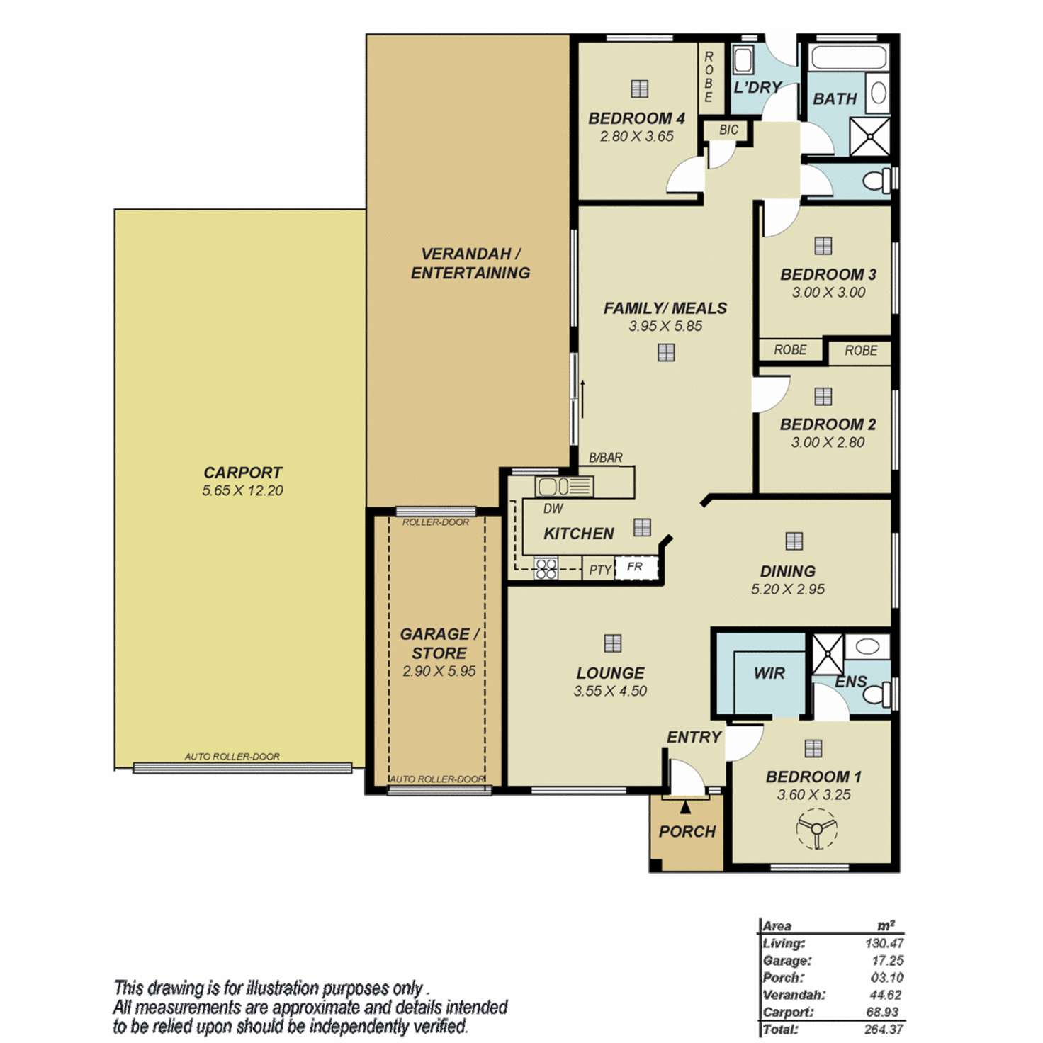 Floorplan of Homely house listing, 104 Sunnyside Drive, Evanston Park SA 5116