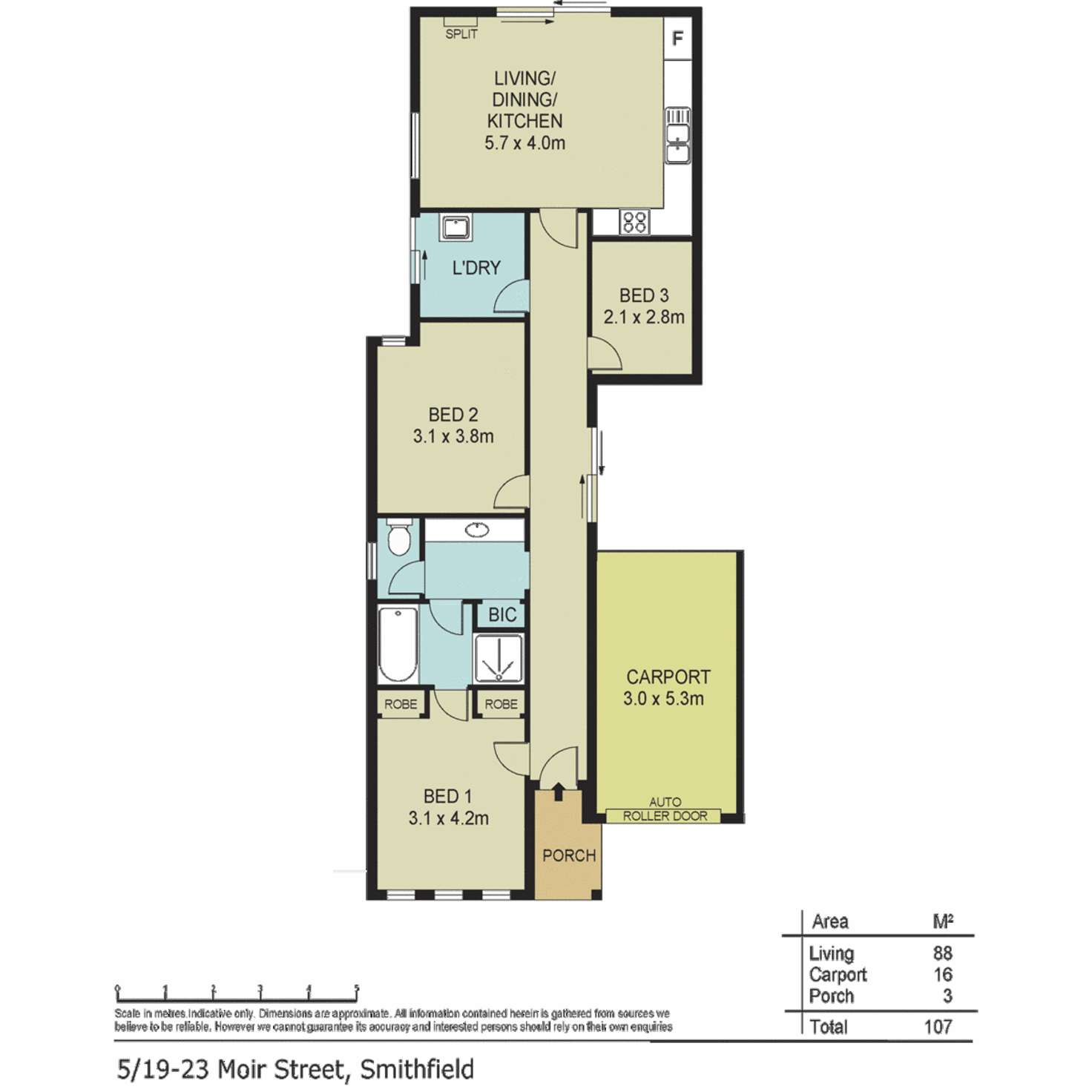 Floorplan of Homely unit listing, 5/19-23 Moir Street, Smithfield SA 5114