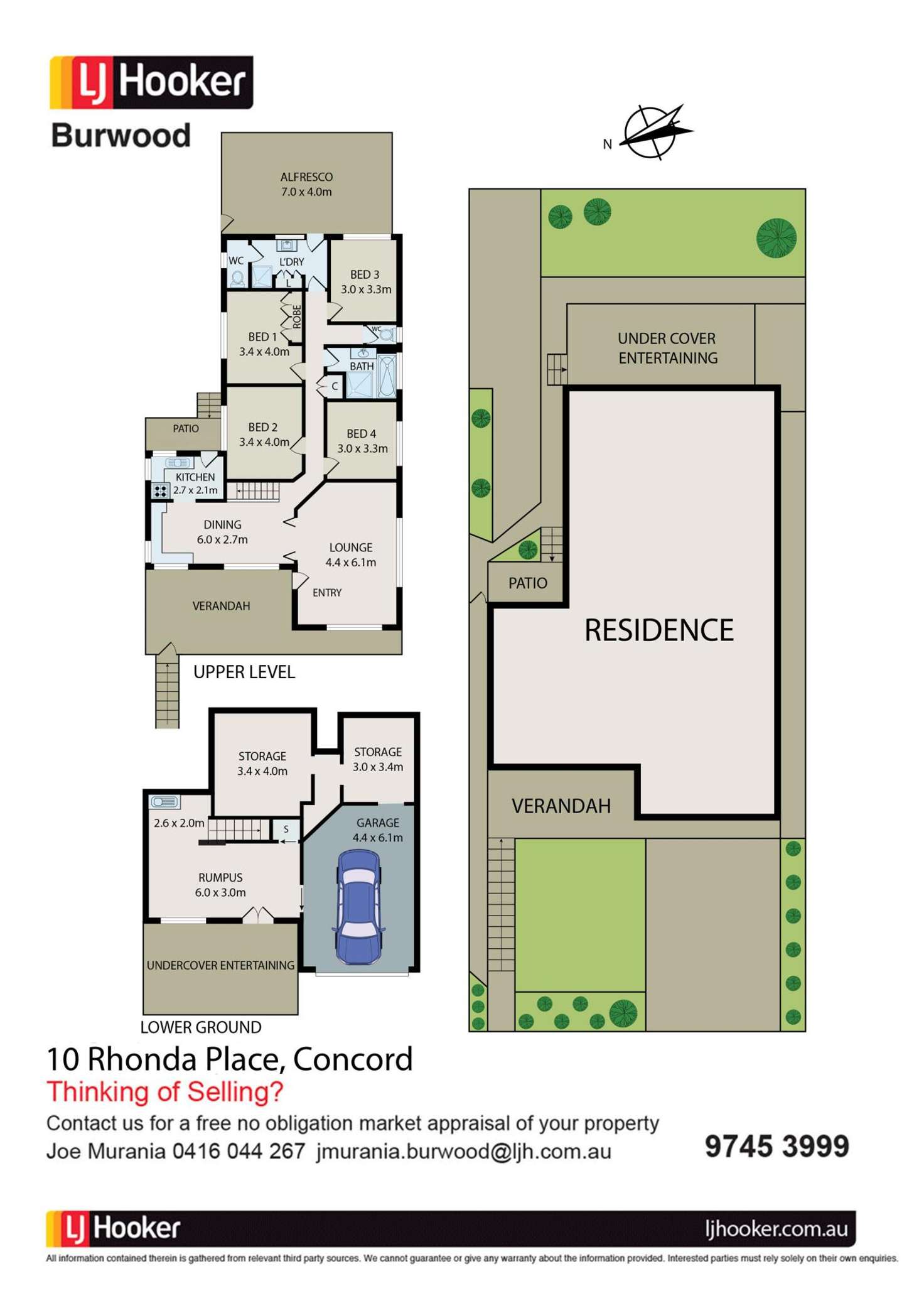 Floorplan of Homely house listing, 10 Rhonda Place, Concord NSW 2137