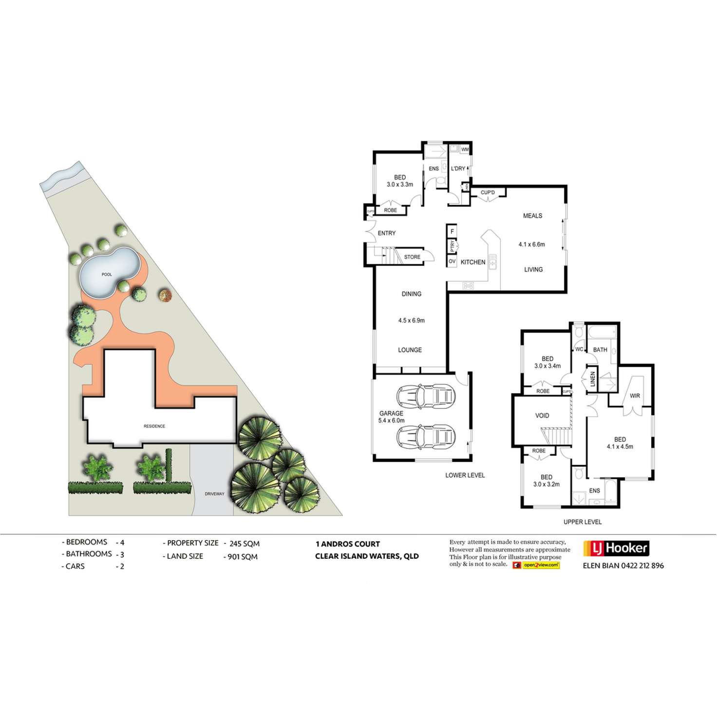 Floorplan of Homely house listing, 1 Andros Court, Clear Island Waters QLD 4226