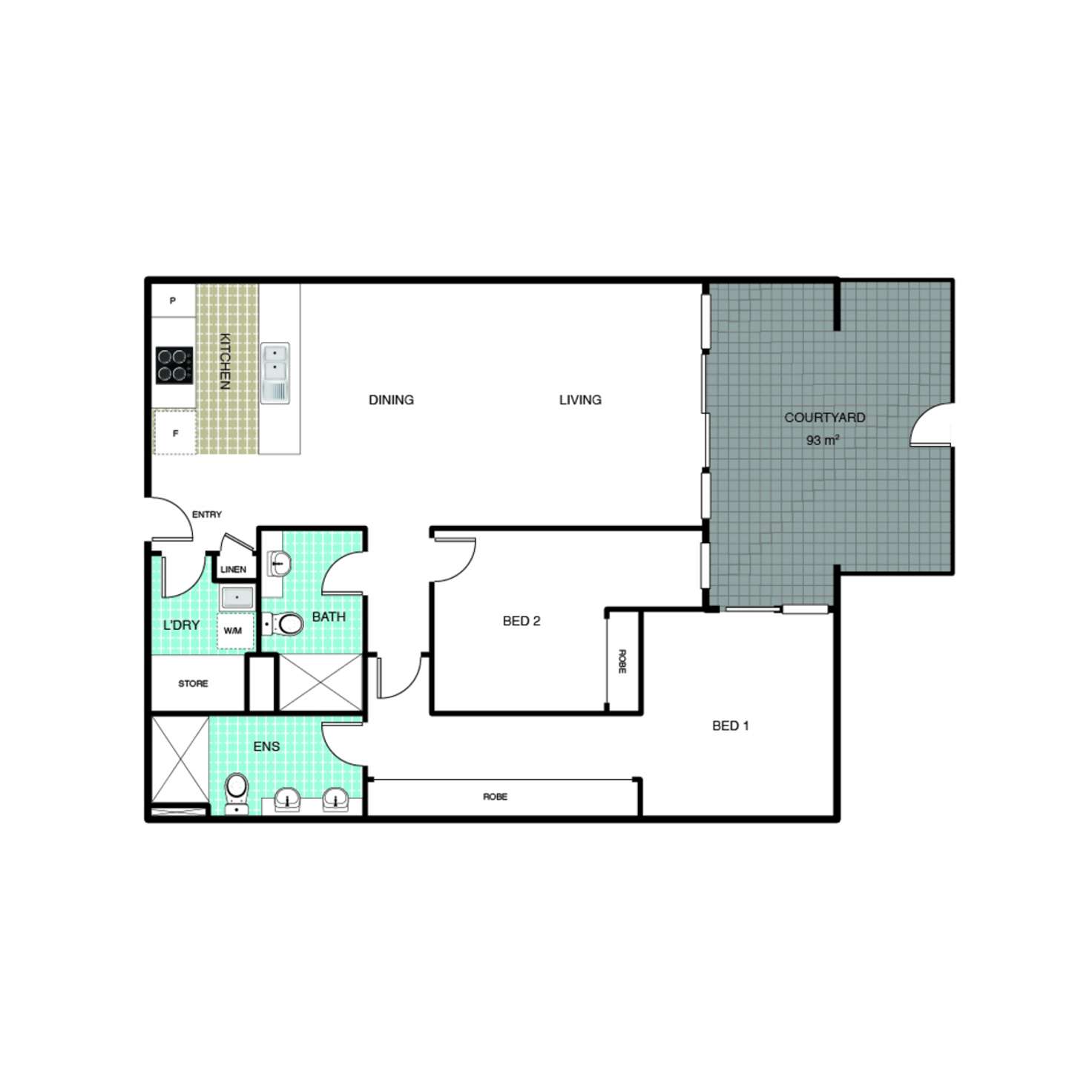 Floorplan of Homely apartment listing, 3/1 Mouat Street, Lyneham ACT 2602