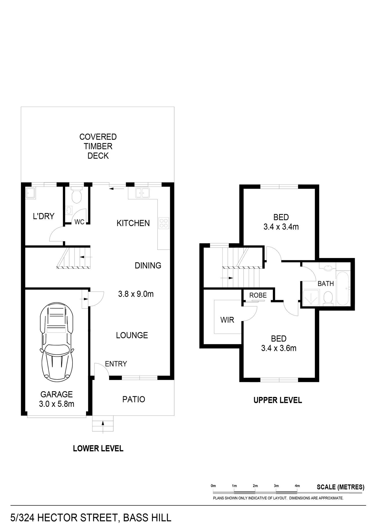 Floorplan of Homely townhouse listing, 5/324 Hector Street, Bass Hill NSW 2197