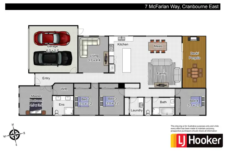 Floorplan of Homely house listing, 7 McFarlan Way, Cranbourne East VIC 3977