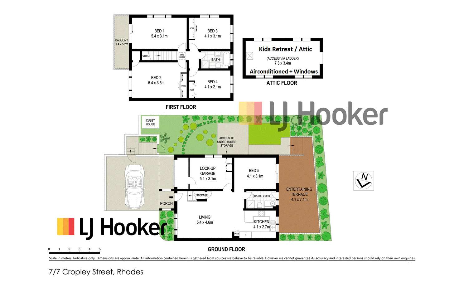 Floorplan of Homely townhouse listing, 7/7 Cropley Street, Rhodes NSW 2138