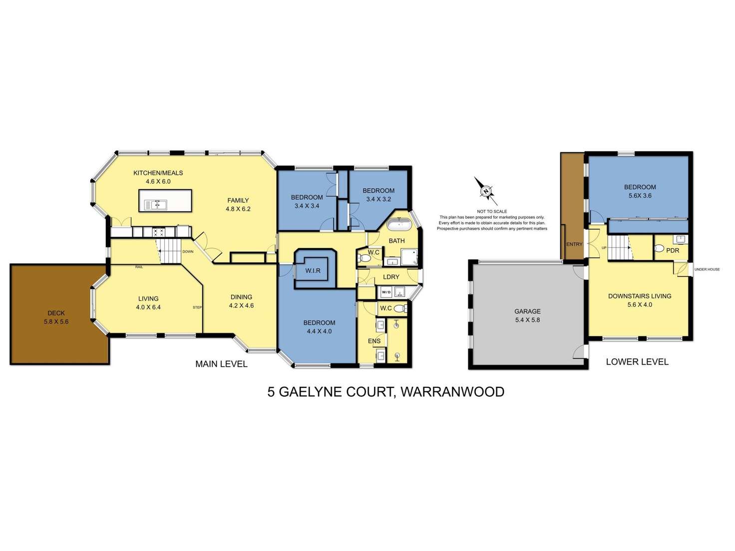 Floorplan of Homely house listing, 5 Gaelyne Court, Warranwood VIC 3134