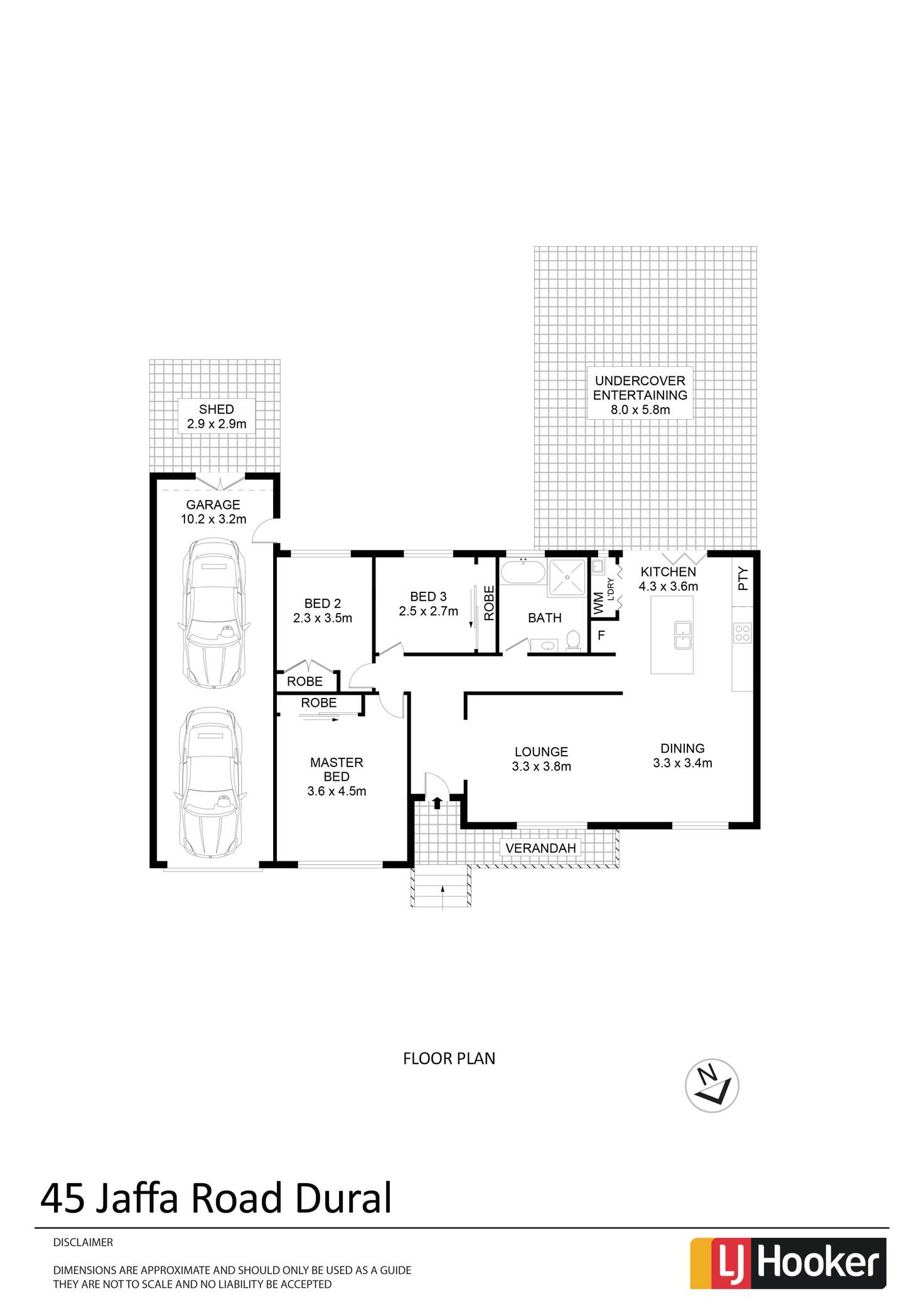 Floorplan of Homely house listing, 45 Jaffa Road, Dural NSW 2158