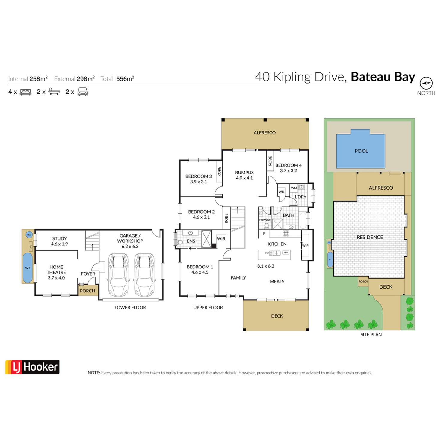 Floorplan of Homely house listing, 40 Kipling Drive, Bateau Bay NSW 2261