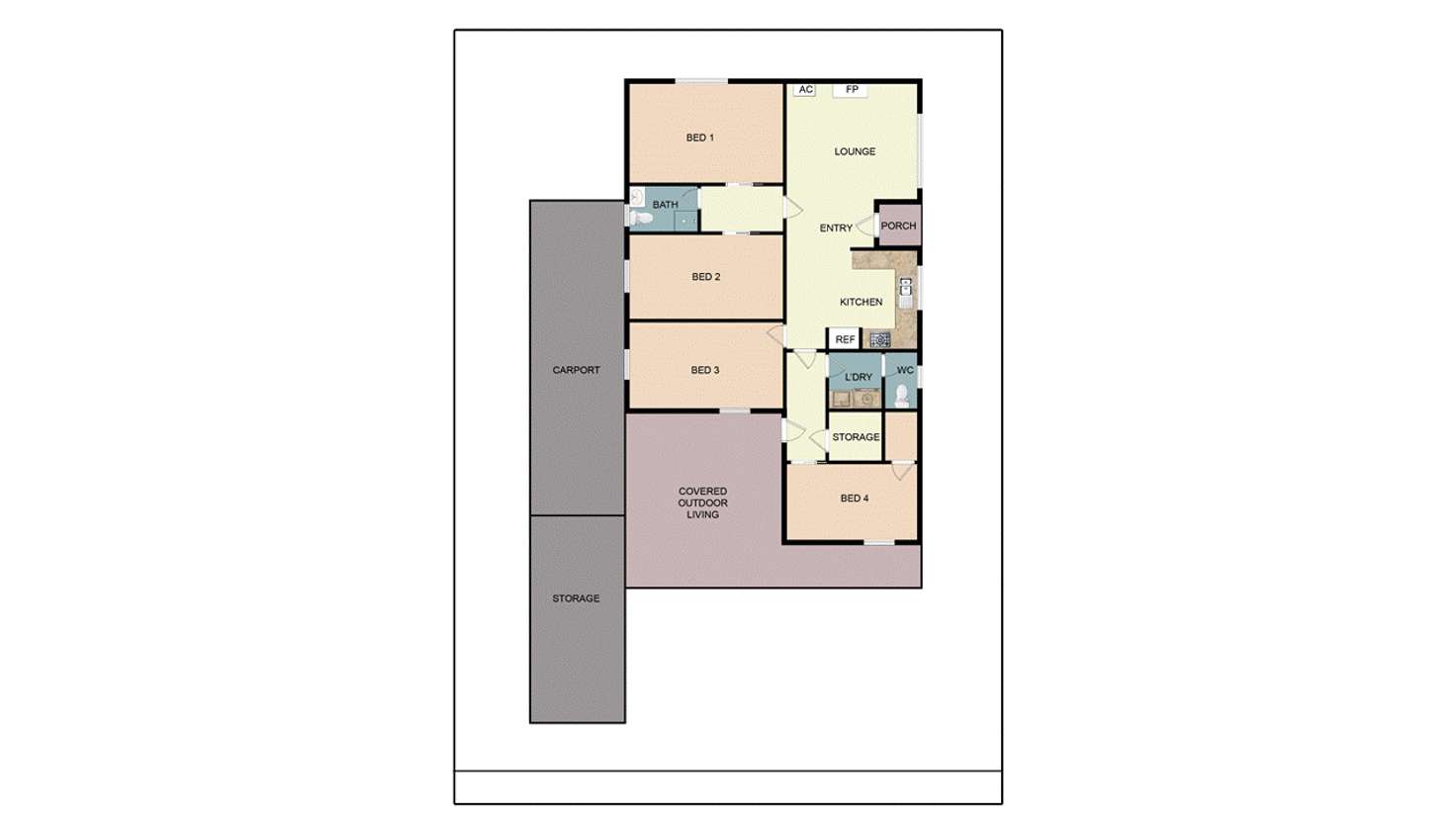 Floorplan of Homely house listing, 80 Thomas Street, Benalla VIC 3672