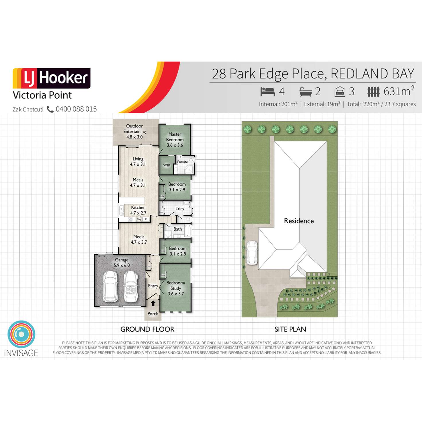 Floorplan of Homely house listing, 28 Park Edge Place, Redland Bay QLD 4165