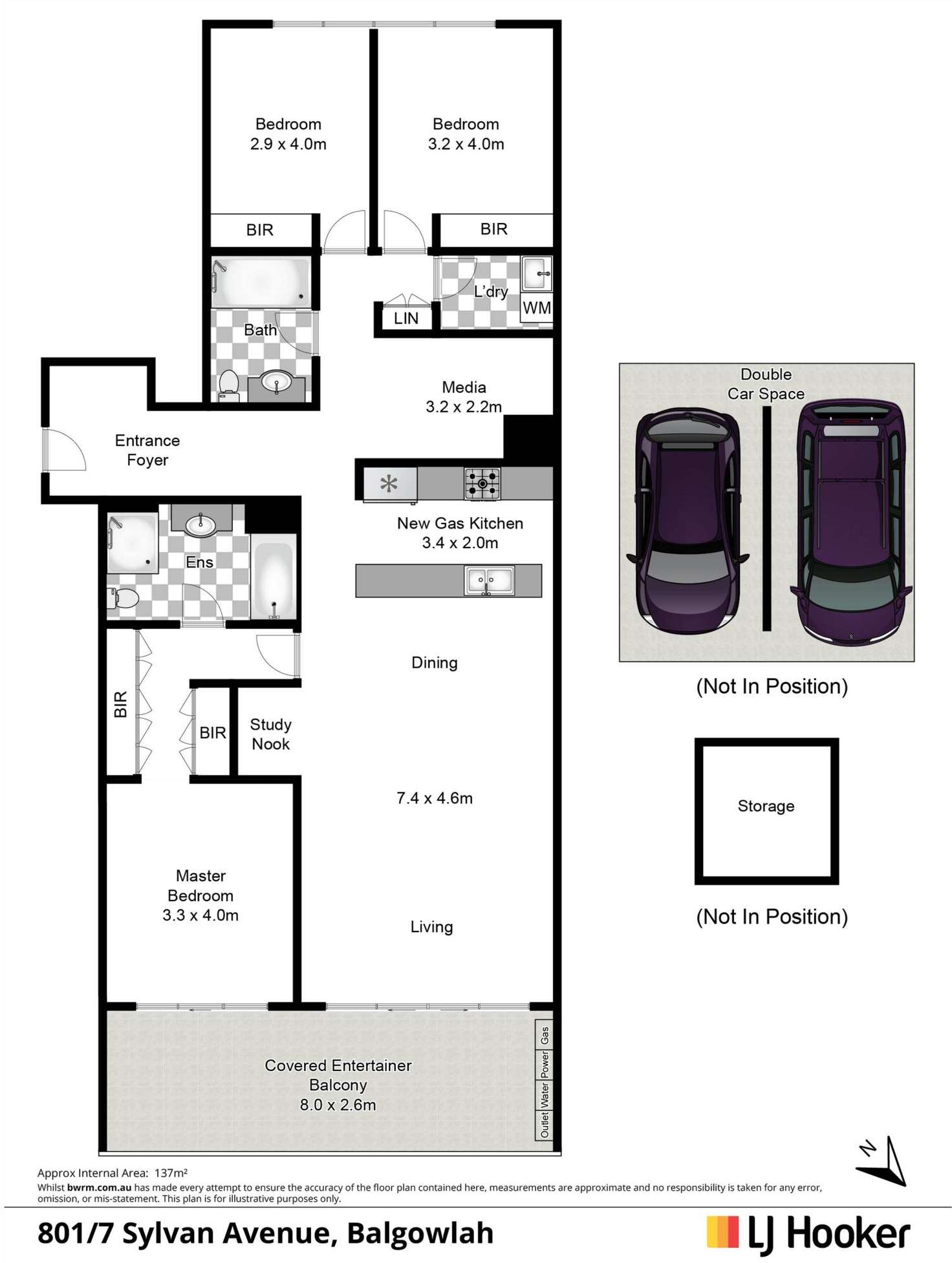 Floorplan of Homely unit listing, 801/7 Sylvan Avenue, Balgowlah NSW 2093